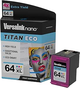 Amazon.com: VersaInk-Nano 64 XL Titan ECO High-Yield TRI-Color Ink ...