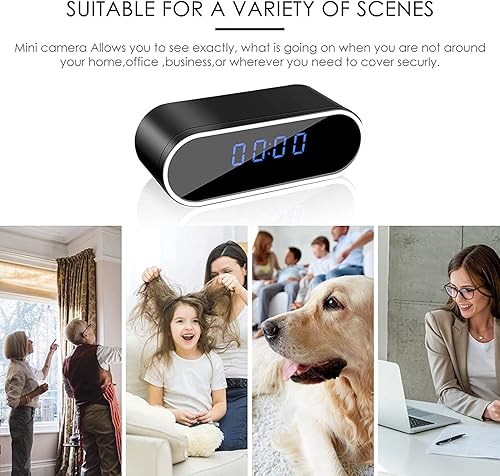 Miniatura 4 de FiveSky Cámara espía 4K Full UHD Cámara oculta en el reloj WiFi Cámaras ocultas Grabadora de video Cámara IP inalámbrica Interior Monitoreo de