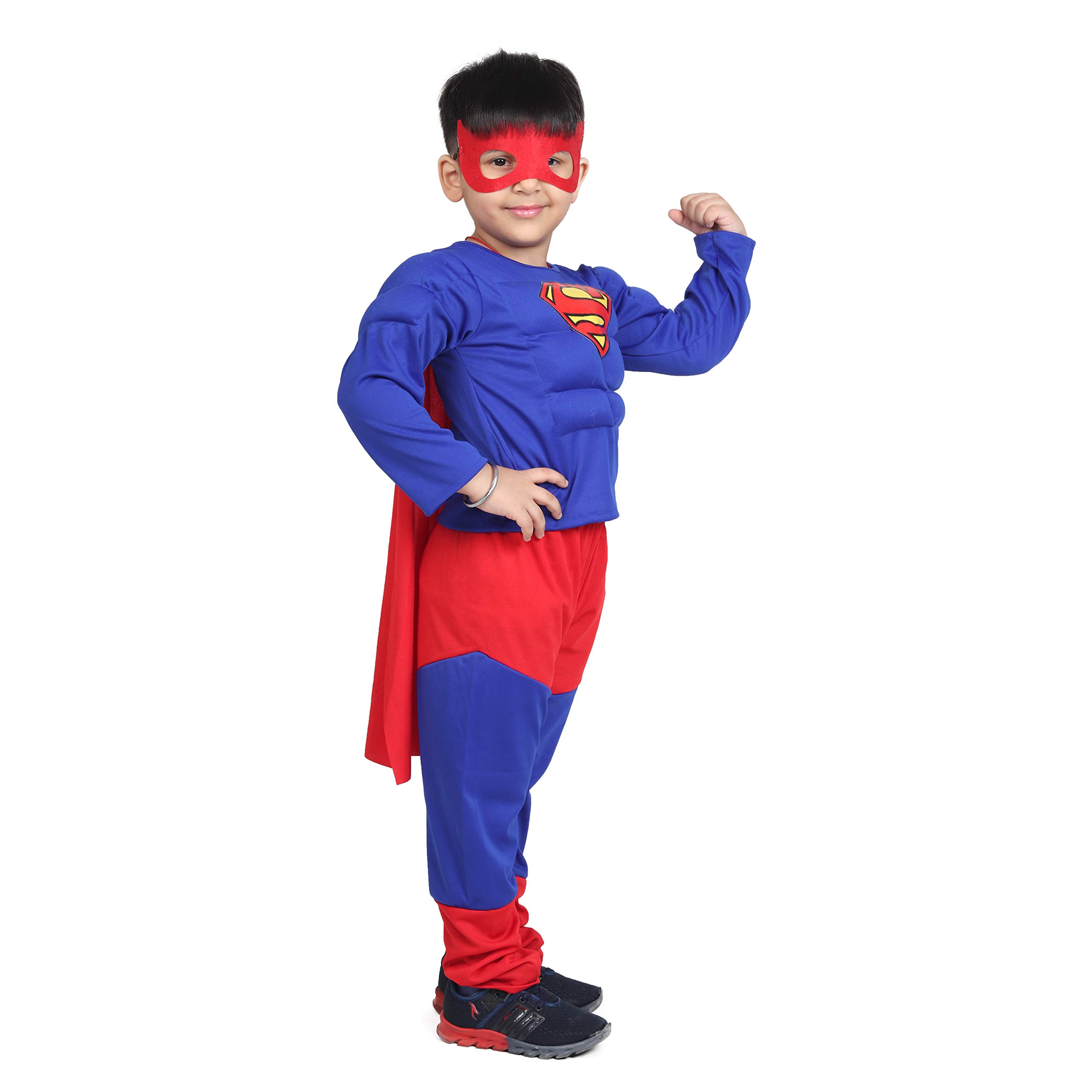 FancyDressWale Polyester Fsuperman Muscle Fancydress Costume For Kids, Multicolor (4-6 Yrs) (B06XGF26SS) Amazon Price History, Amazon Price Tracker