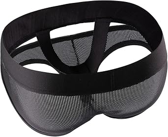 Mens Sexy V Mesh Ultra-Thin Lingerie Mini Panties O Ring Cross Slings Elephant Nose Briefs Lifting Protruding Underwear