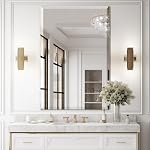 Mirrorons 24" x 36" Bathroom Mirror, Frameless Rectangle Bathroom Mirror with Beveled Edge, Vanity Wall Mirror, Beveled Mirror for Bathroom, Bedroom, Living Room, Entryway (Horizontal/Vertical)