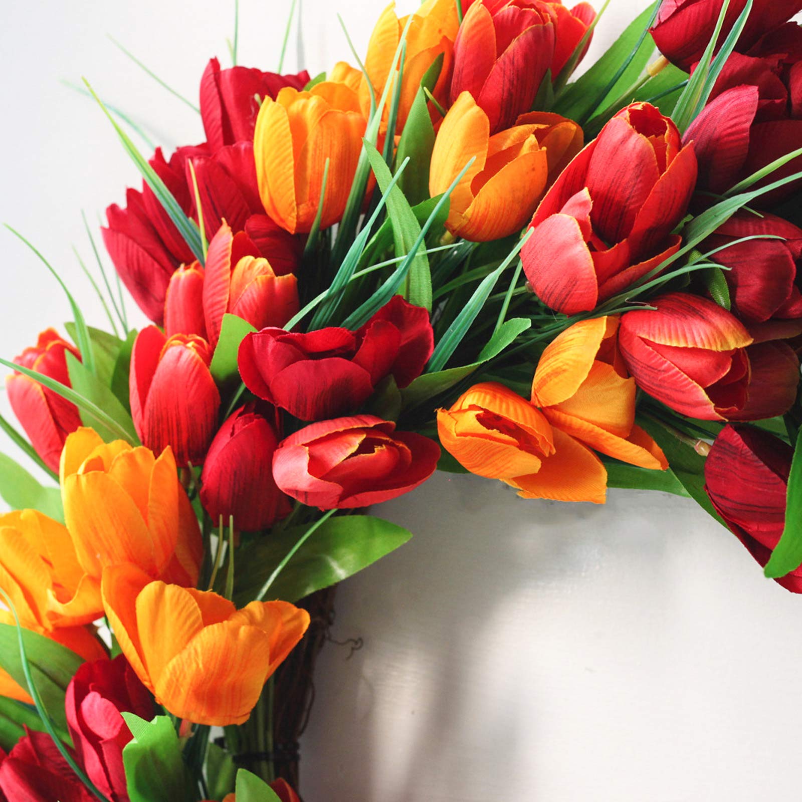æ— The Wreath Depot Blush Tulpenkranz für Haustür, 50,8 cm, atemberaubender Frühling/Sommer, Türkranz für Zuhause, Hochzeit, Haustür, Wand, Fenster, Muttertag