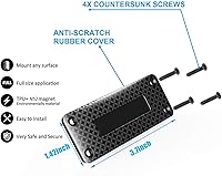 Vista 6 de Soporte magnético para pistola y funda de 37.5 libras para camión, armario oculto de goma, imán oculto para pistola para terreno resistente