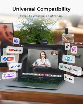 OBSBOT Meet Flip 4K katlanabilir dizüstü bilgisayar kamerası, 1/2 inç sensörlü, AI Framing ve PDAF otomatik odaklama, çift mikrofon, hareket kontrolü, AI Notes, HDR, güzellik modu, Mac, PC, Zoom