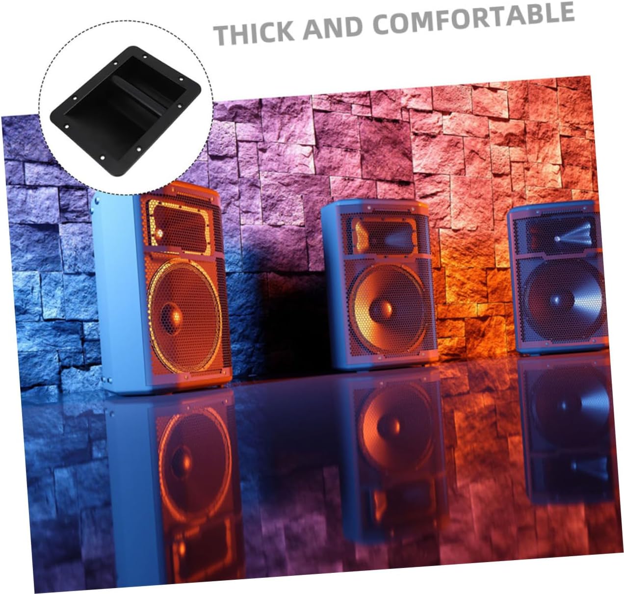 Vaguelly 5pcs Plastic Speaker Side Handles Comfortable Installation for Speakers and Amplifiers Secure Mounting Heavy Equipment Carrying