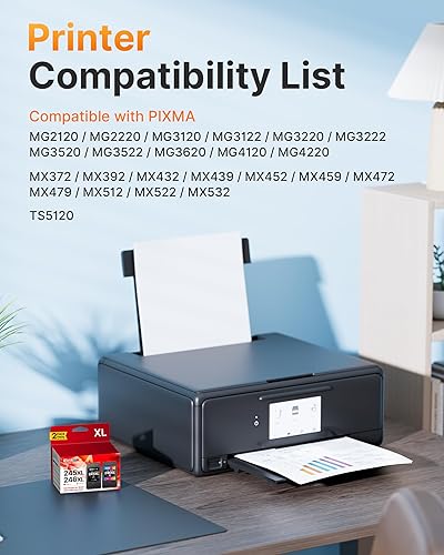 Miniatura 2 de E-Z Ink 245XL y 246XL Cartucho de tinta para impresoras Canon, reemplazo para Canon 245XL 246XL, paquete combinado para tinta Canon 245 y 246 con