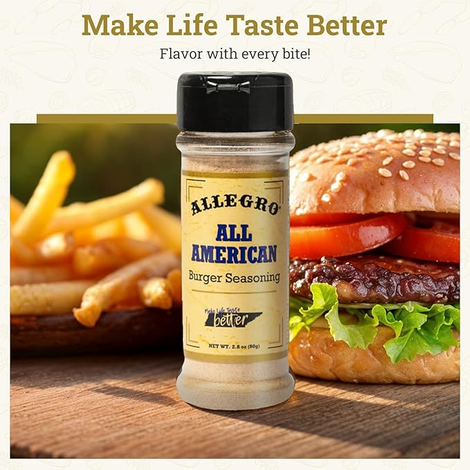 Allegro All American Burger Seasoning - Sazonador para Hamburguesas 2.8 Oz miniatura 4