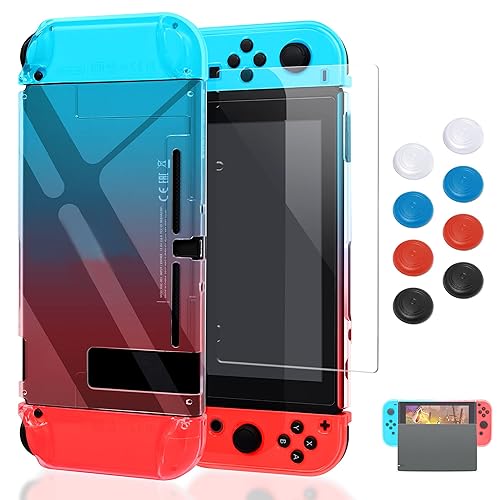Case Compatible with Nintendo Switch, Fit The Dock Station, Protective Accessories Cover Compatible with Joy Con Controller and Console Dockable
