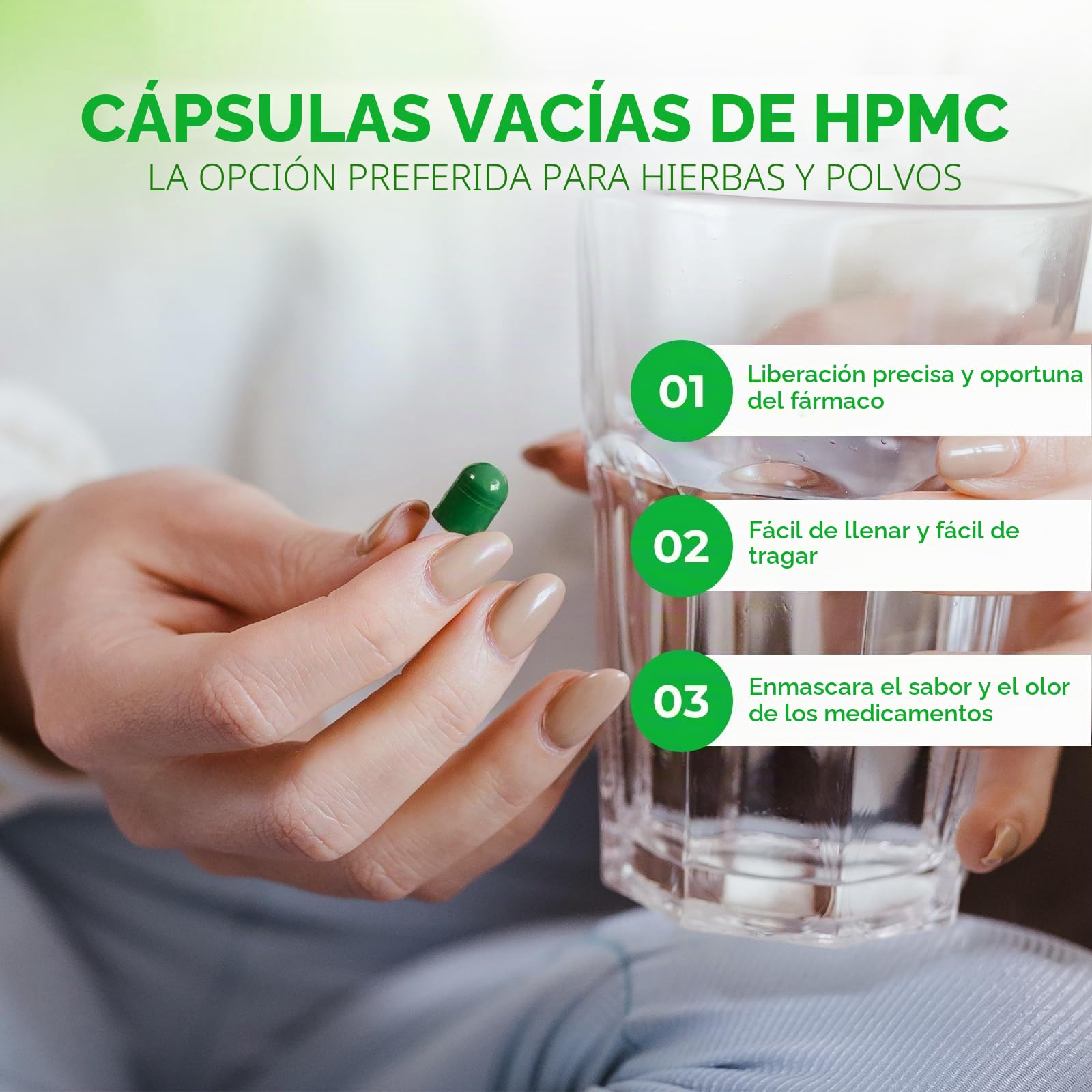 AngtaiJN Cápsulas veganas vacías Tamaño 00-Cápsulas vacías transparentes para rellenar con 2 microcucharas, cápsulas vacías de bricolaje 00, 5000 piezas