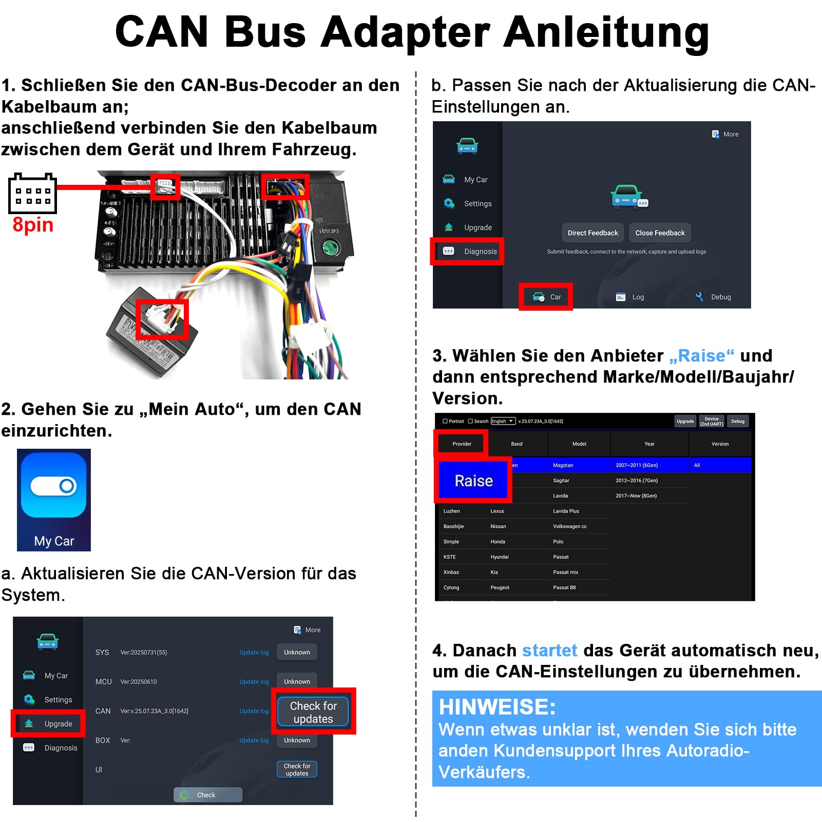 Adaptateur CAN Bus URVOLAX pour Ford Transit Custom (2019-2024) – Compatible avec les autoradios Android