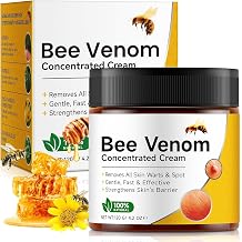 Bee Venom Cream 120g - Wart & Skin Tag Remover, Bee Venom Skin Treatment Cream to Reduce Blemishes, Firm Skin and Minimize Wrinkles, Collagen Boost & Anti-Aging, Natural Moisturizer for All Skin Types