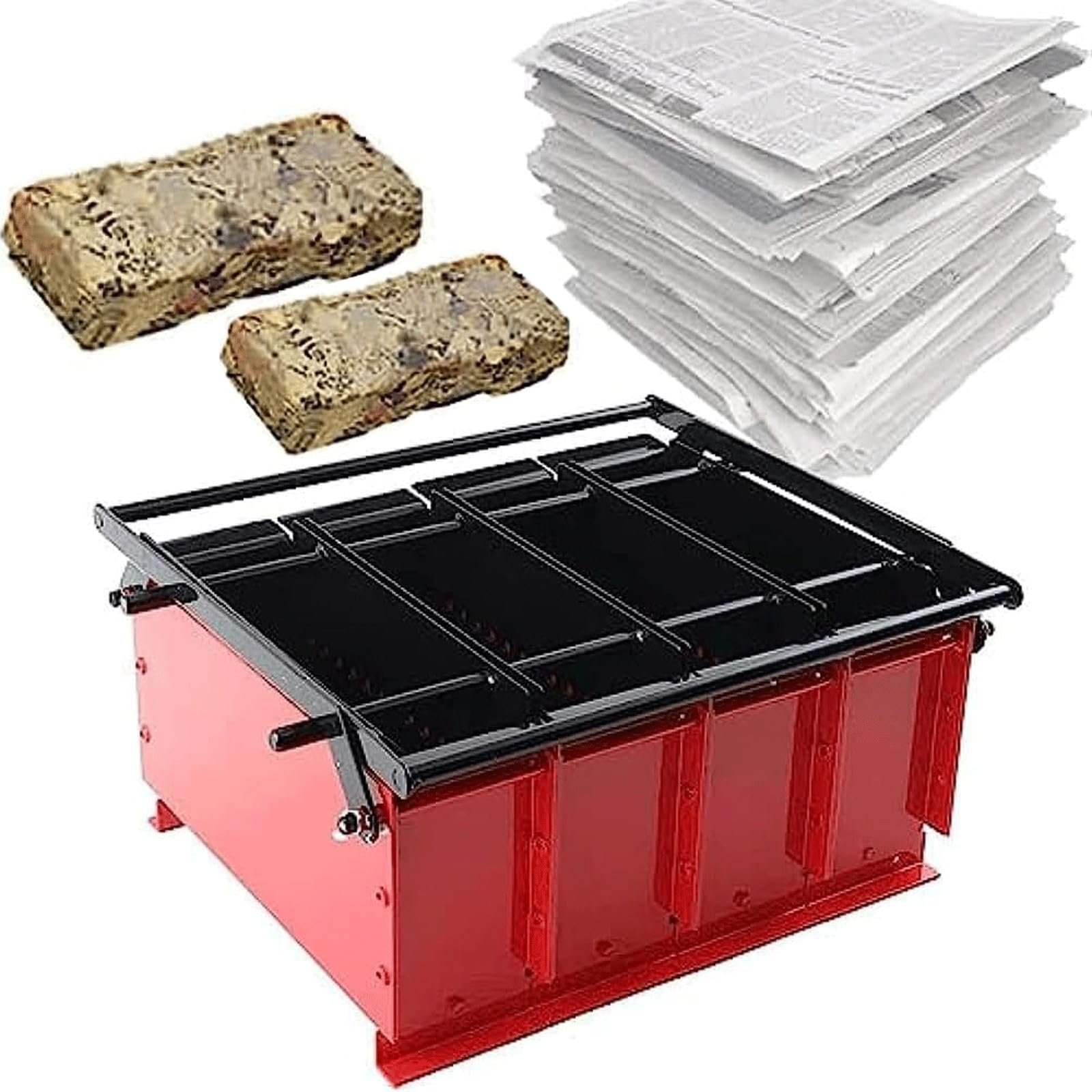 Maszyna do brykietowania gazet, maszyna do brykietowania kłód papierowych, metalowa prasa do makulatury, do recyklingu makulatury