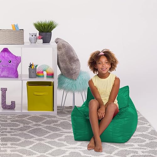 Miniatura 526 de Posh Creations Puf estructurado cómodo para jugar, leer y ver la televisión, Malibu Lounge, tela de lona para colorear, criaturas Criaturas de tela