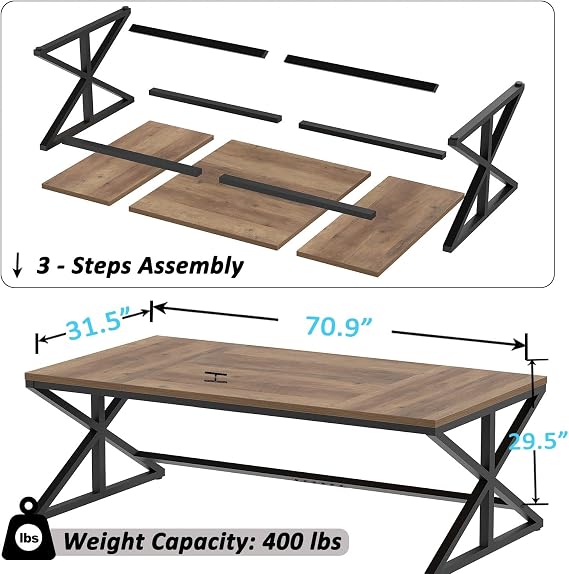 IBF 180cm Light Oak Gaming Desk 2 Person computer Office Large Modern Desk