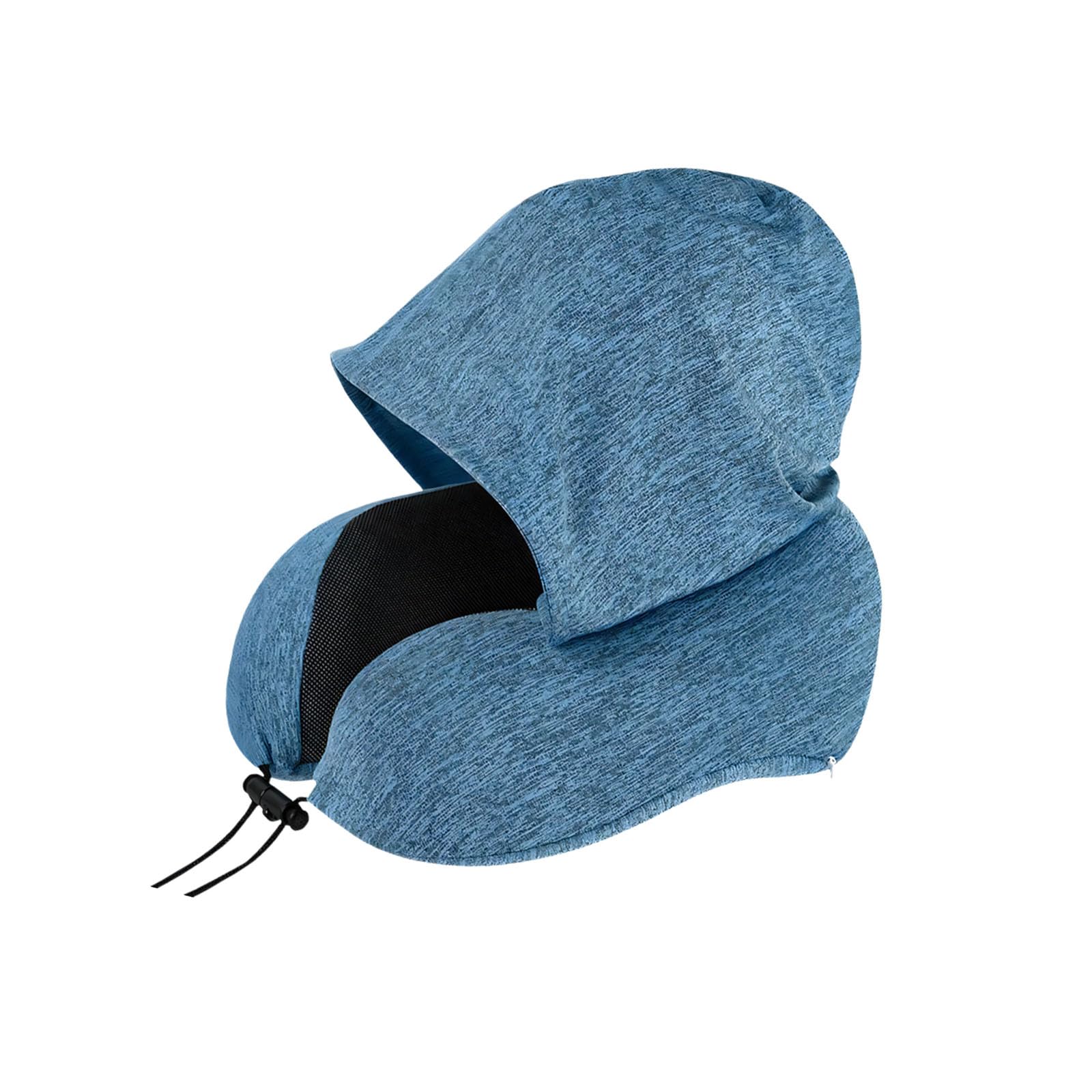 Nucelit Cooling Memory Foam Travel Pillow with Adjustable Cover for Comfort on Compact Folding Travel Pillow