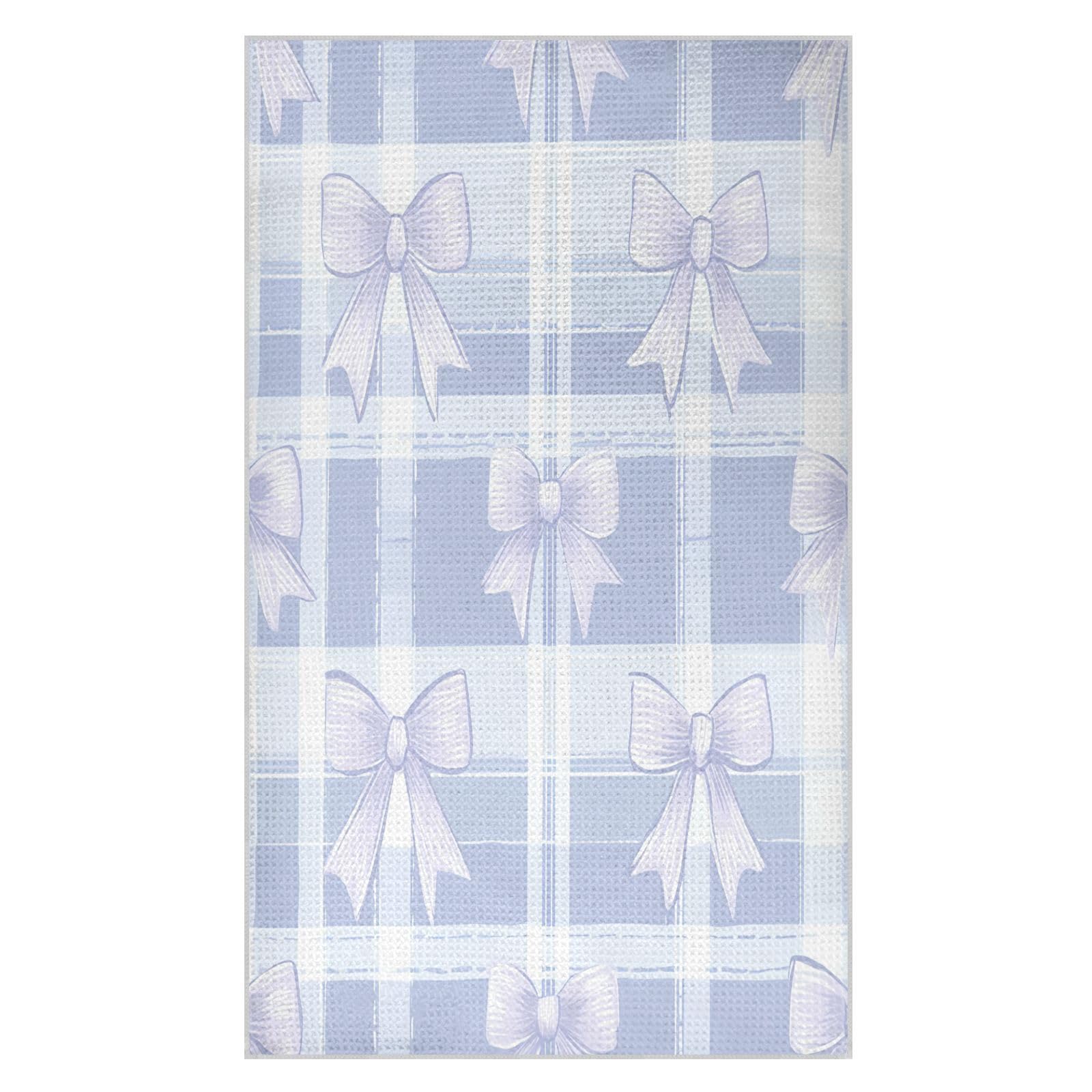 BURSTDDY Bows Kitchen Towels,Absorbent Dish Towels 2 Pack