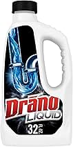 Liquid Drain Clog Remover and Cleaner for Shower or Sink Drains Unclogs and Removes Hair Soap Scum Blockages, Multi, 32 Fl Oz