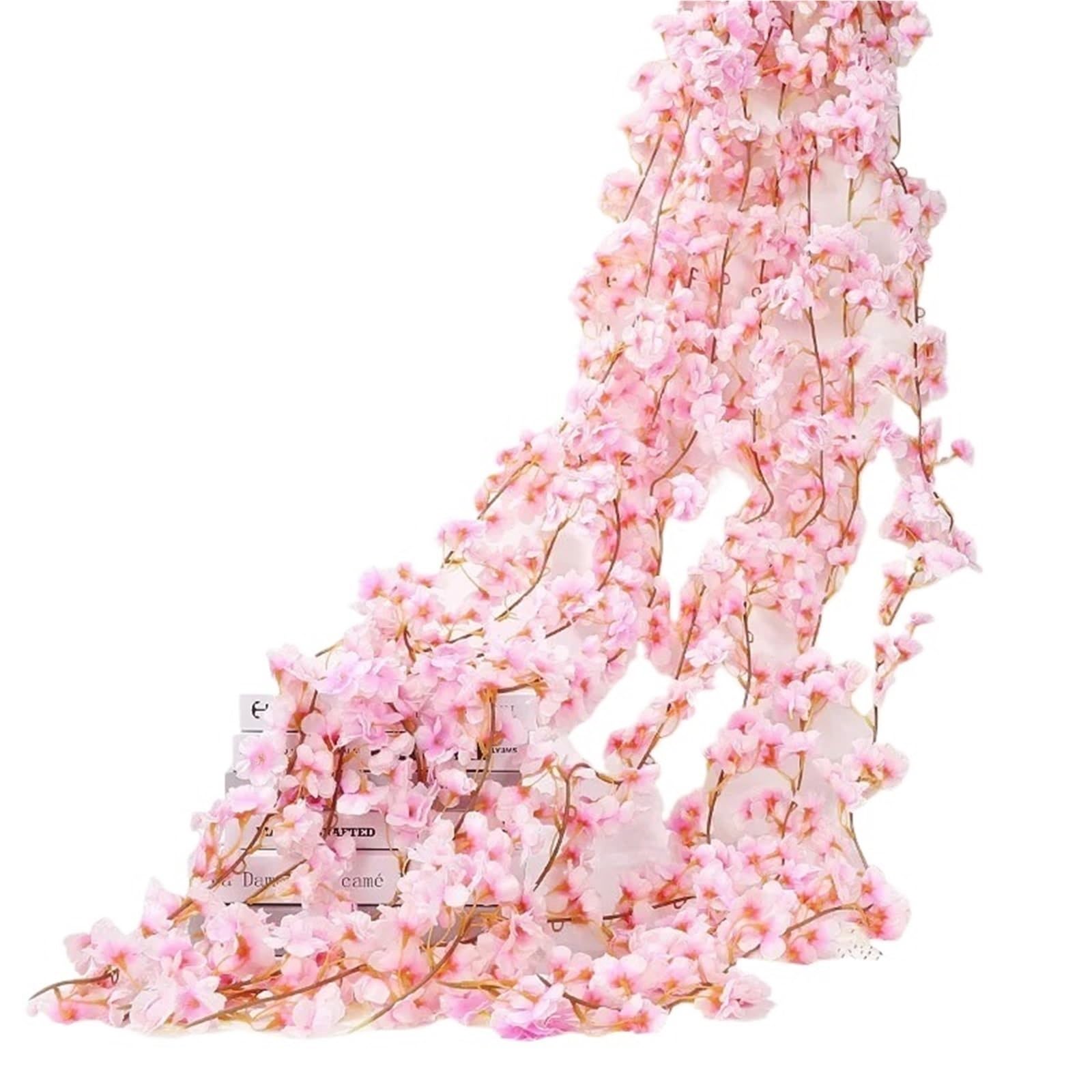 Ayztantine artificial flowers Artificial Flowers Garland Blossoms Vines Garden Arch Decor Fake Flower Wedding Party Home Decoration