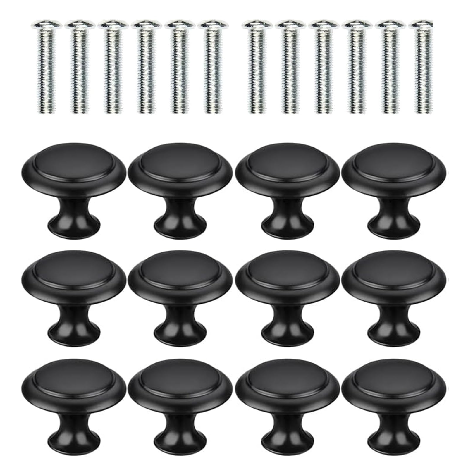 ZenithFast 12 Stück Möbelknöpfe, 22mm Edelstahl Schrankknopf