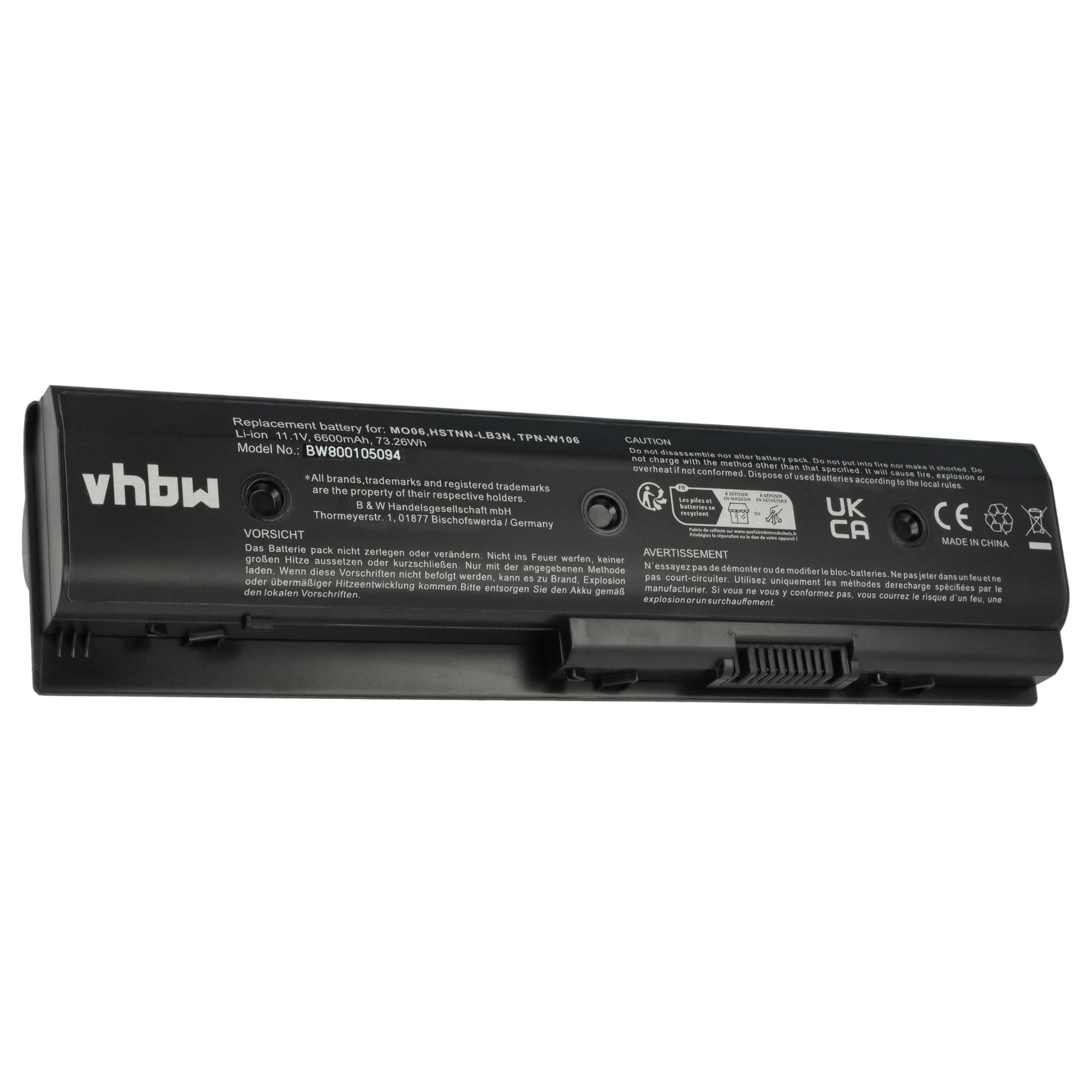 batteria portatile 6600mah per hp pavilion envy dv7 dv4 dv6 m6