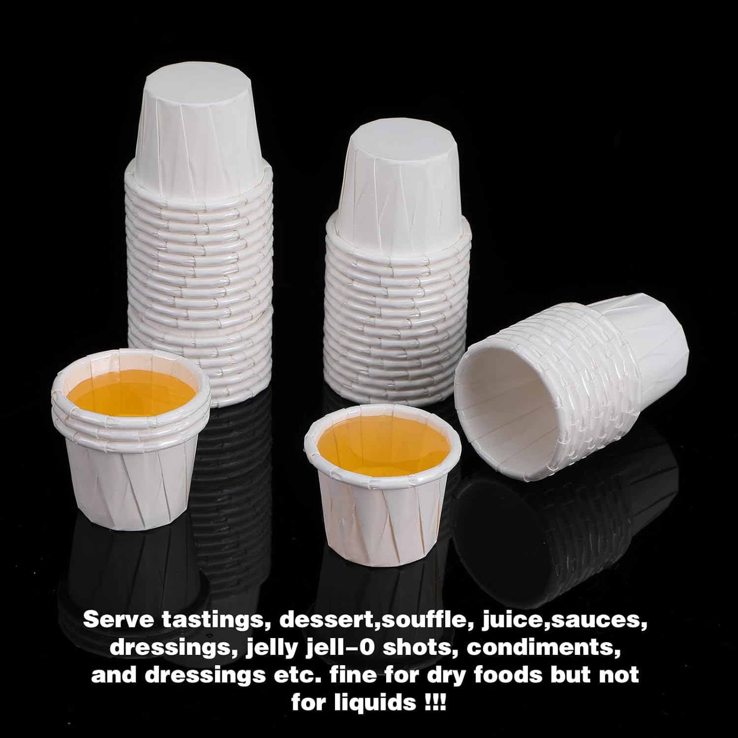 2000 Pack Paper Sample Cups, 0.5 oz Mini Disposable Tasting Cups for Food Sampling, Catering, Parties, Events - Eco-Friendly Paper Material, Perfect for Sauces, Condiments, Snacks, Appetizers
