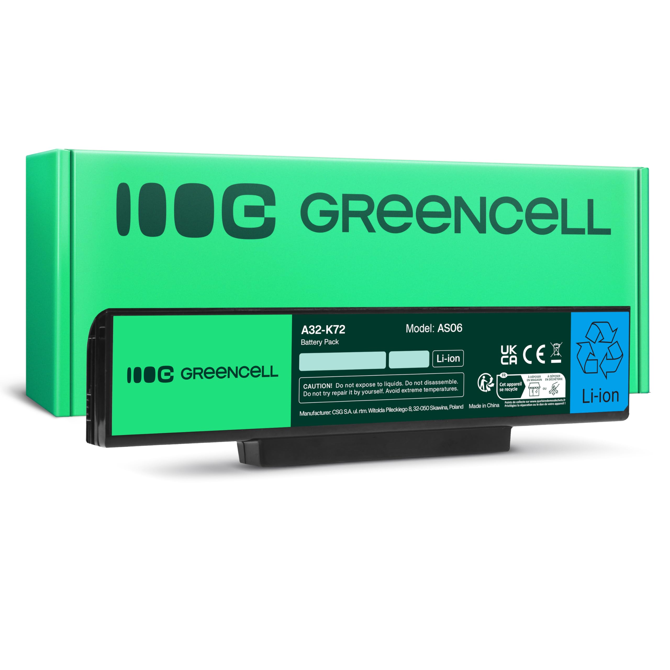 Green Cell AS06 Laptop Battery 10.8V 4400mAh Asus Restore Mobility