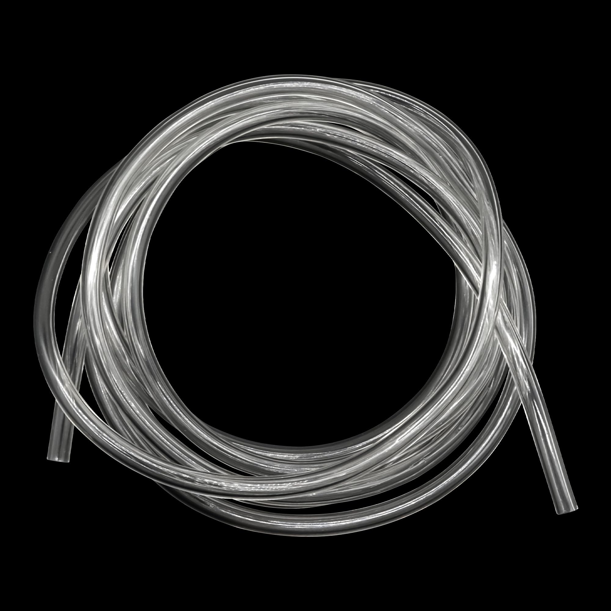 LAVMHAB PVC Tube 5mm ID x 7mm OD 2m(6.5ft) Clear Vinyl Hose PVC Tubing, Lightweight and Flexible Plastic Tubing Water Air Pipe