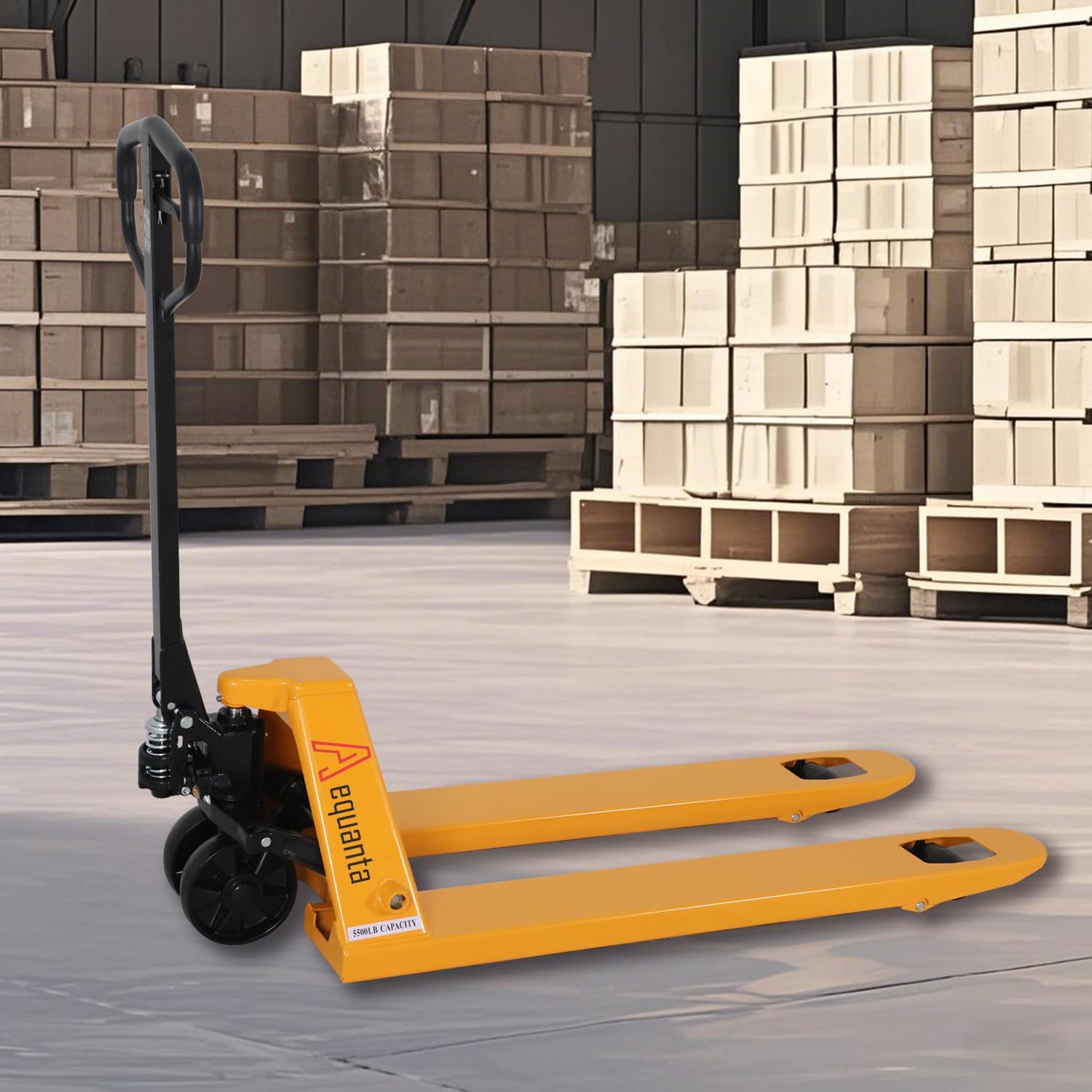 Manual Pallet Jacks 5500lbs Capacity Industrial Hand Pallet Truck 48" Lx27''W Fork Size