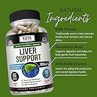 Vista 5 de Kaya Naturals Liver Cleanse Detox & Repair - Suplemento de cardo mariano - Desintoxicación hepática para mujeres y hombres - Extracto de alcachofa