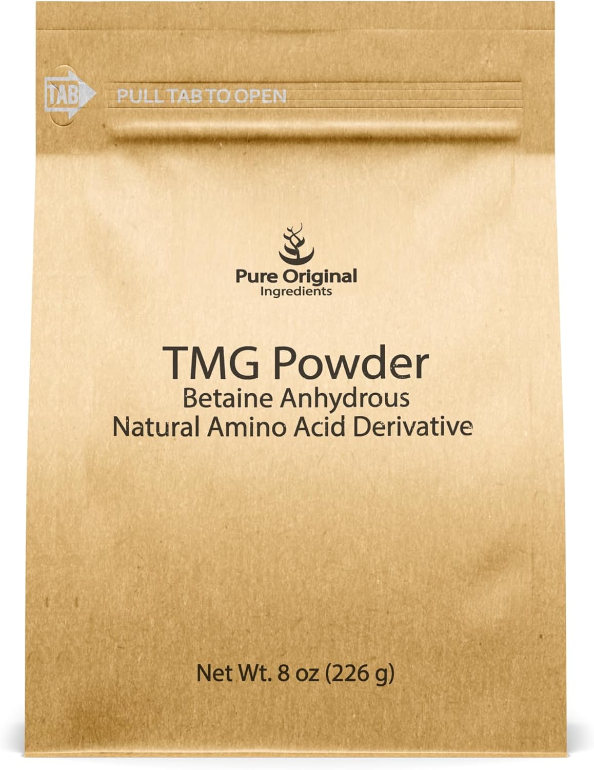 PURE ORIGINAL INGREDIENTS Trimethylglycine (2lb) TMG Powder, Vegan and Gluten-Free.