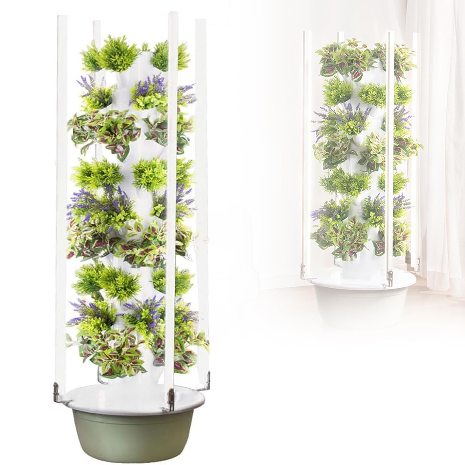 Sistema de cultivo hidropónico con luz LED de crecimiento, germinación de agua de circulación automática para hierbas, frutas, verduras, tomates cortos, pimientos, pepinos