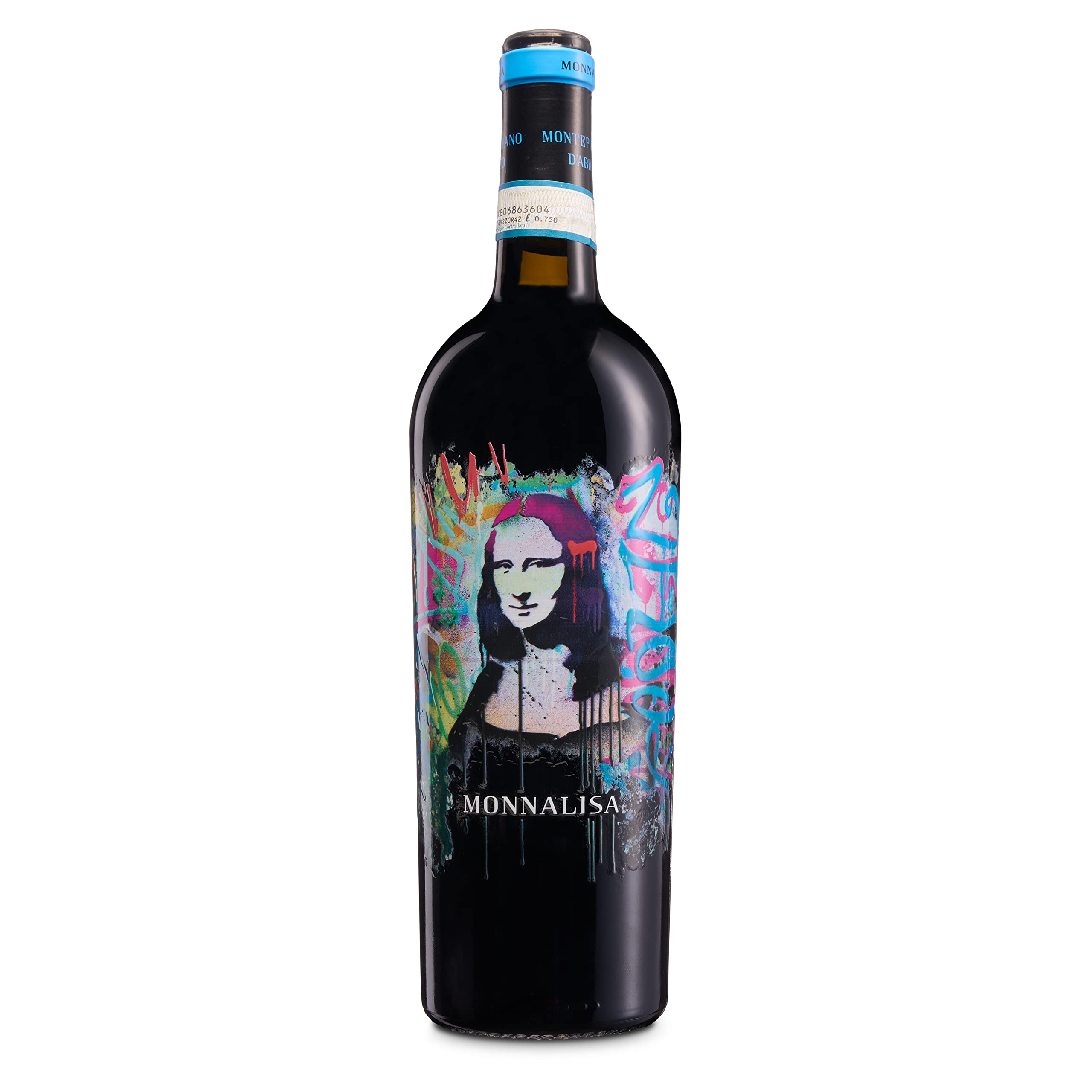 Monnalisa Montepulciano d'Abruzzo DOC, Intensiver Rotwein mit Weichen und Würzigen Noten, 14,5 % Vol., 750 ml Flasche