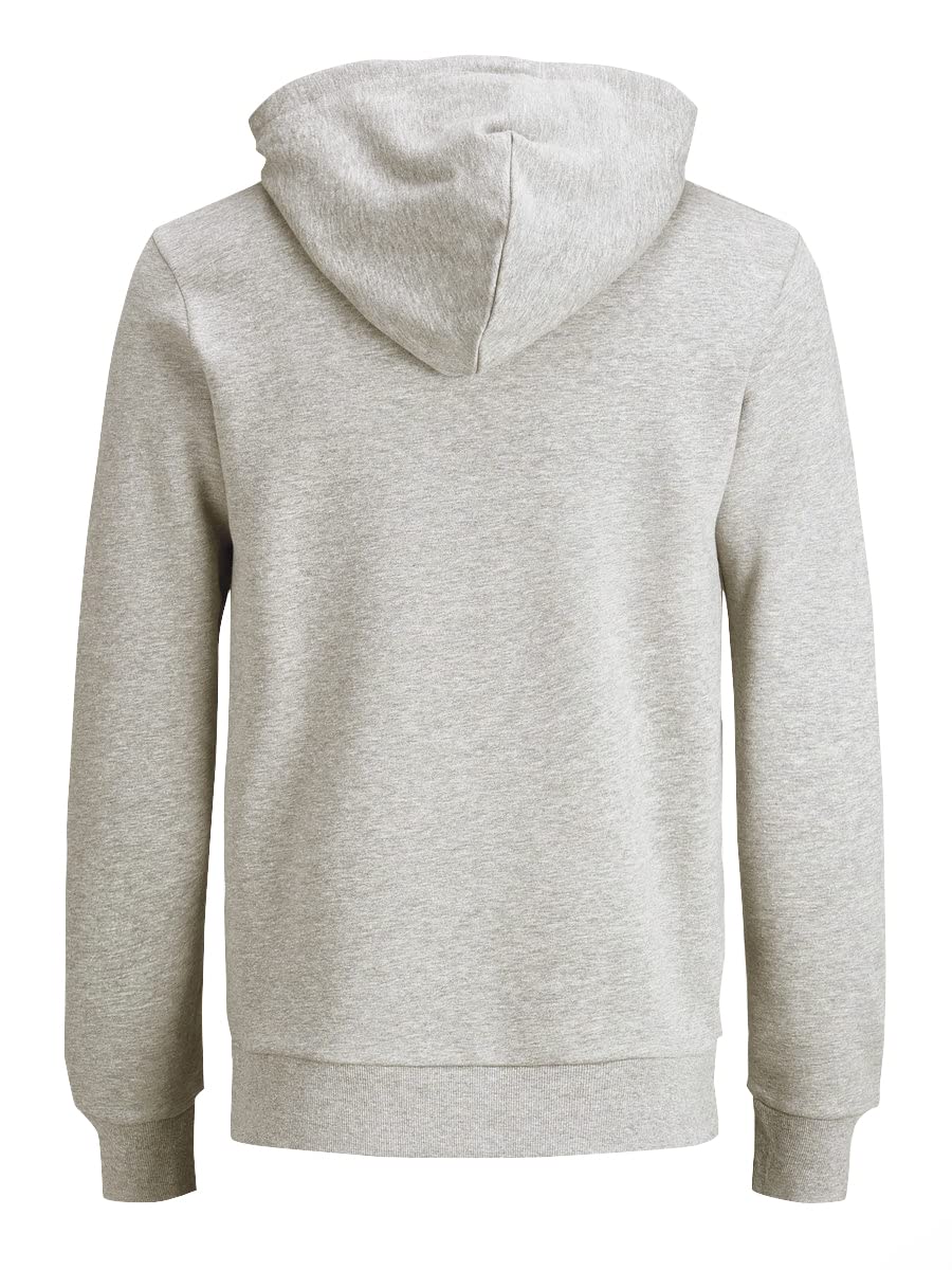 JACK & JONES Męska bluza z kapturem Basic zamek błyskawiczny