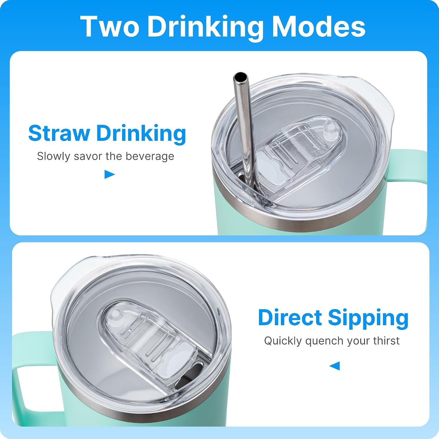Replacement Tumbler Lid for YETI 35/42oz Tumblers with Handle image 3