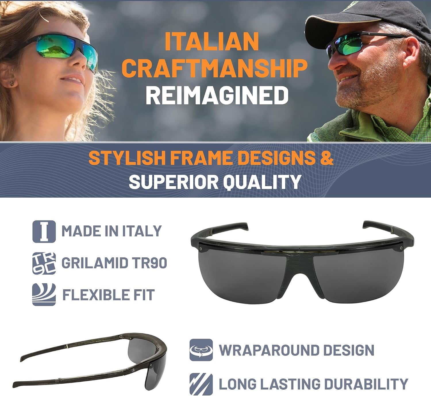 POPTICALS Polarized PopArt Foldable Sunglasses for Men & Women – Sports Eyewear