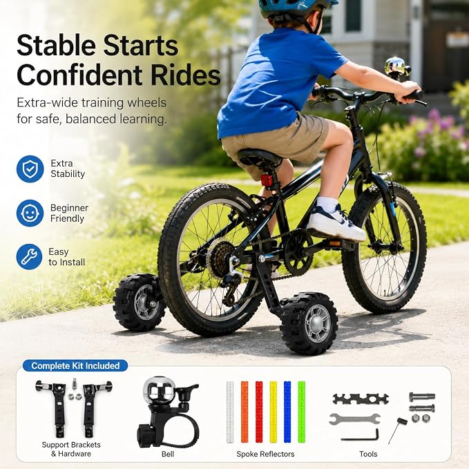 Ruedas de Entrenamiento para Bicicleta 16-24 Pulgadas miniatura 6