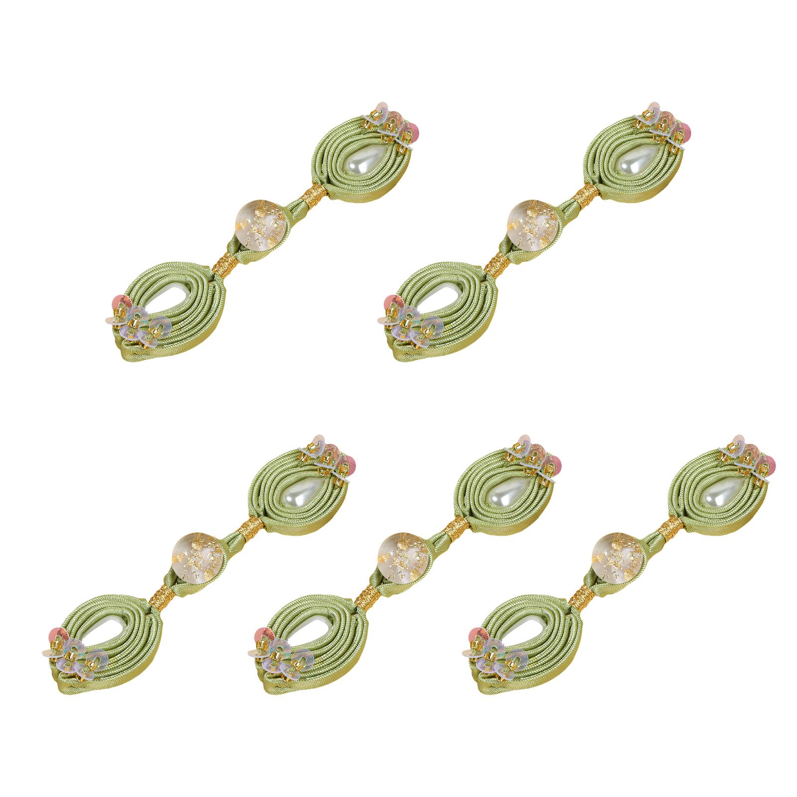 TFAOYS Chinese Knot Button for Cheongsam Clothing Satins Fabric Closures Knots Sewing Accessories 9 Color Option Sewing Button