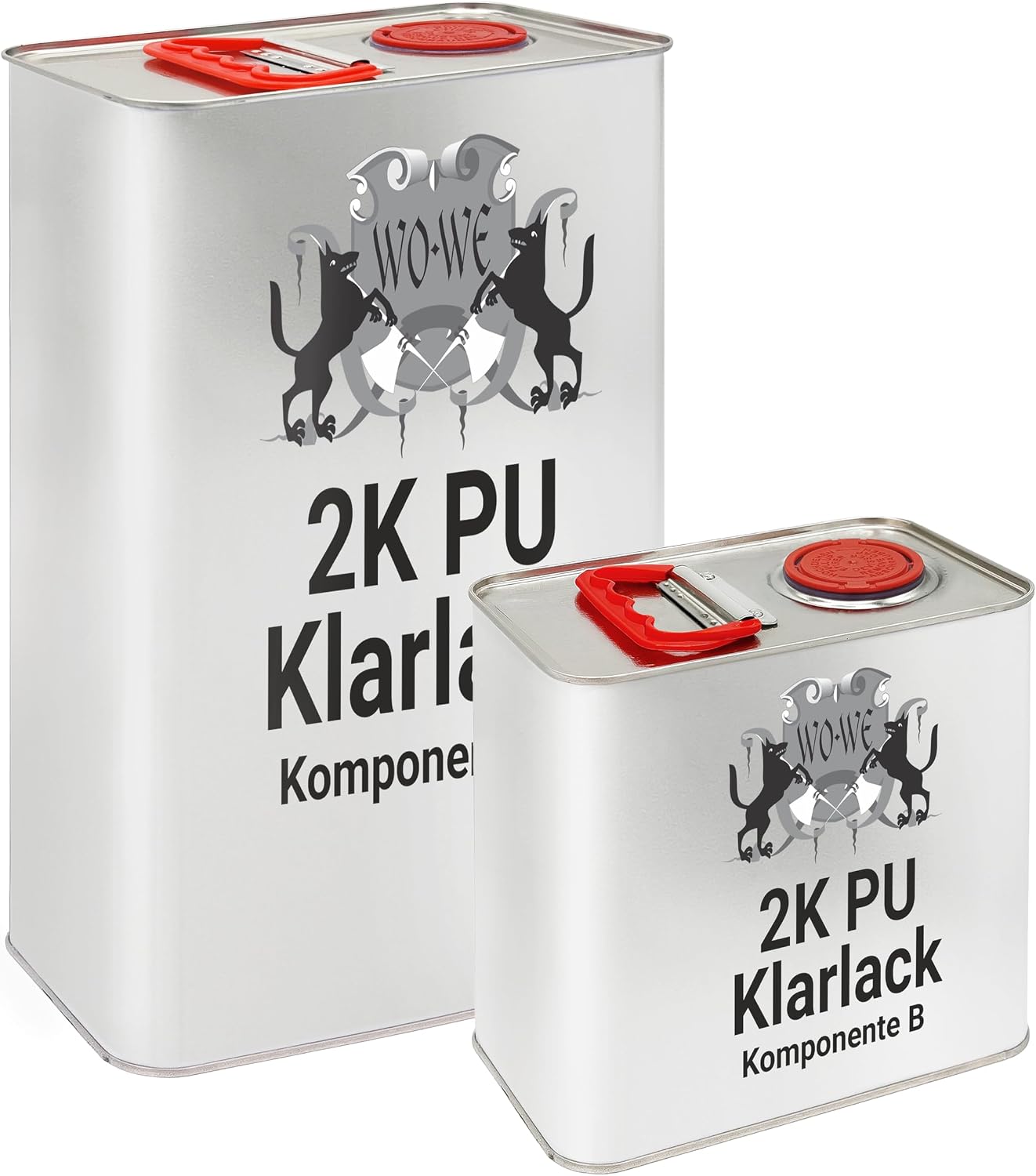 WO-WE 2k PU Clear Varnish Sealant Stair Paint Parquet Wood Varnish Colourless Glossy 7.5 kg