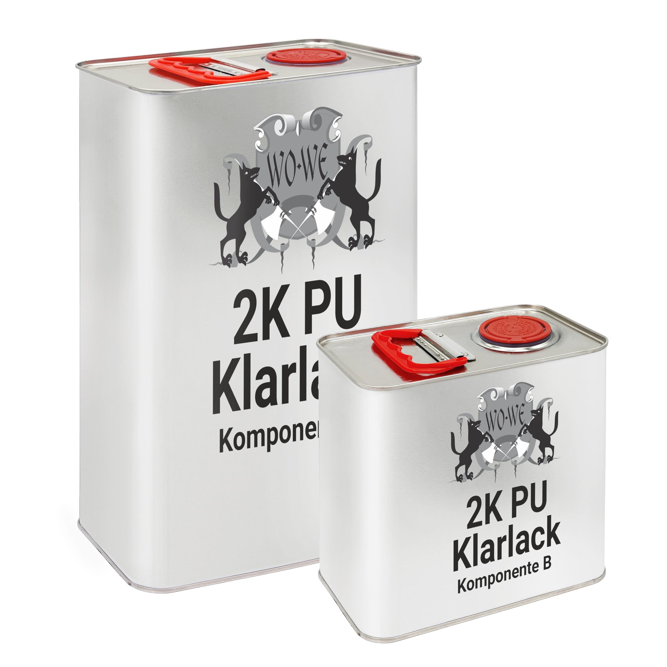WO-WE 2K PU Klarlack Glänzend Holz Parkettlack Treppenlack Farblos 7,5kg