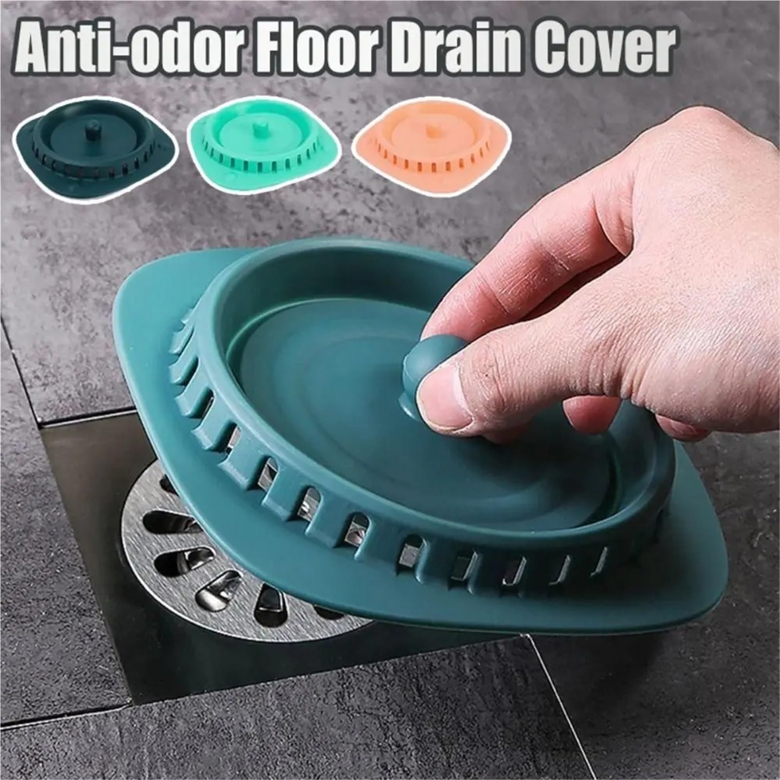5 uds Cubierta de Drenaje Suelo Silicona colador alcantarillado antiobstrucción Tipo Prensa Filtro Fregadero Cocina para Bañera,Ducha