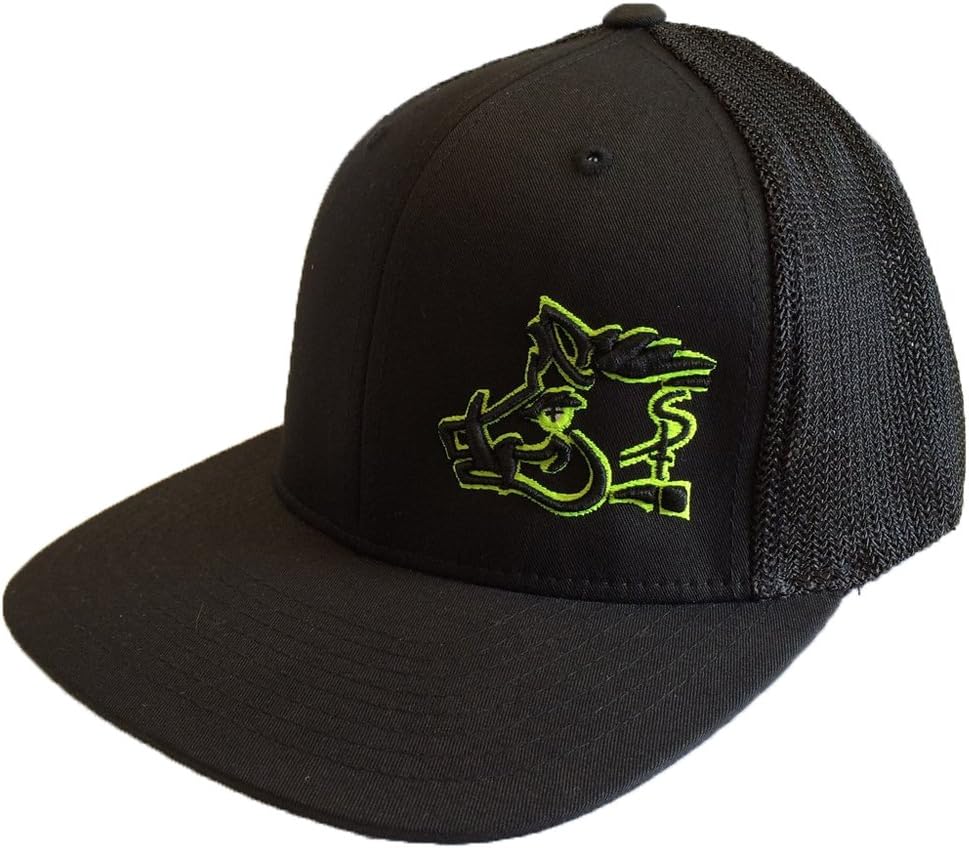 Sniper Pig Lime and Black Flexfit Hat
