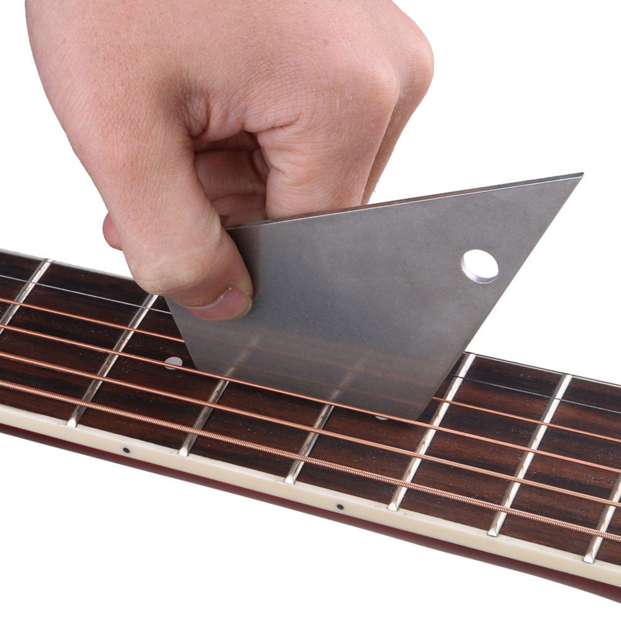 Yibuy 20 pezzi chitarra basso tastiera regolare tasti livellamento strumento in acciaio al carbonio
