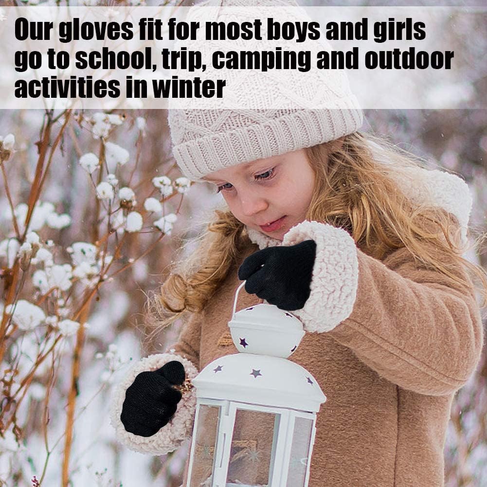 12 Pairs Kids Winter Gloves Children Warm Magic Gloves Stretchy Boys Girls Student Knit Gloves: Clothing, Shoes & Jewelry