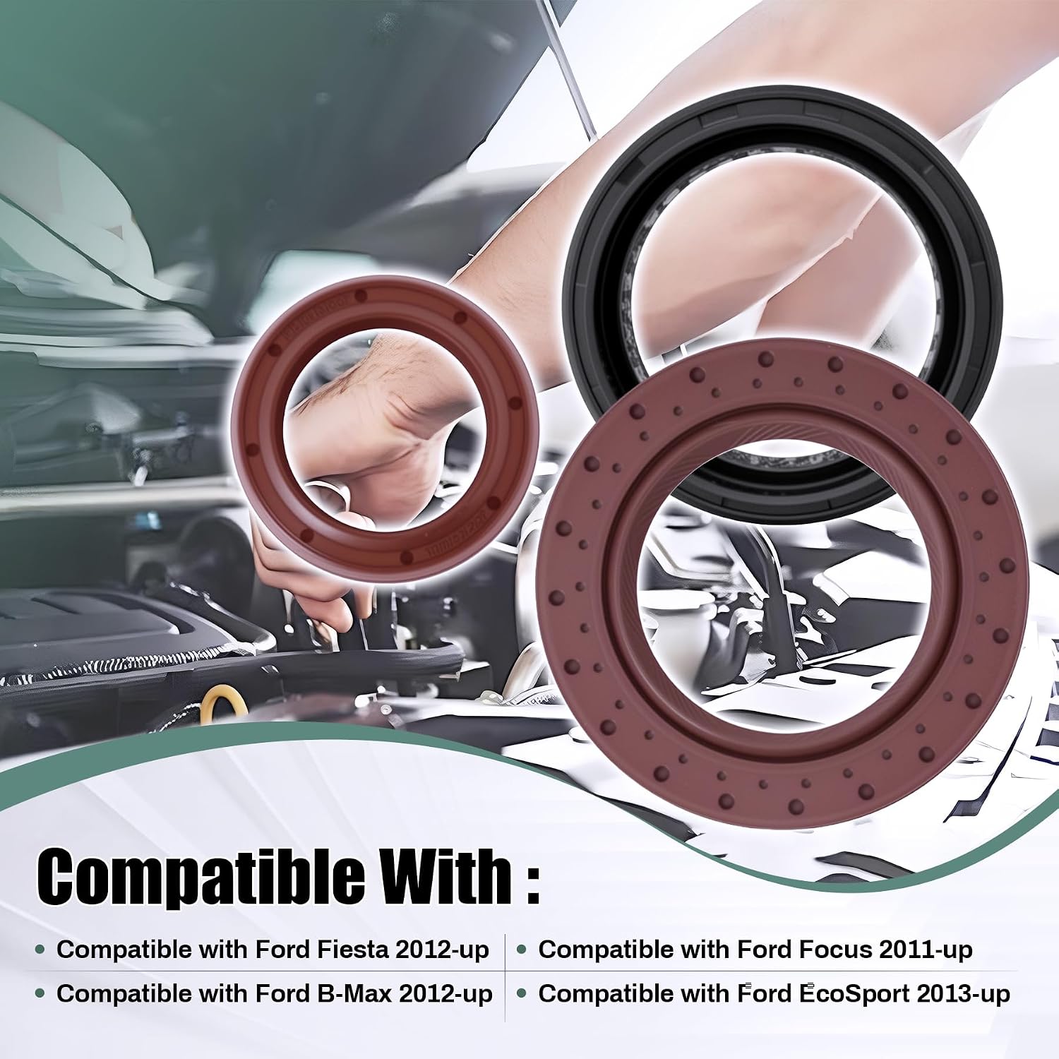 Transmission Seal Kit, Replace for DPS6 6DCT250, Compatible with 2011-2018 Ford Fiesta Fusion Focus B-Max EcoSport