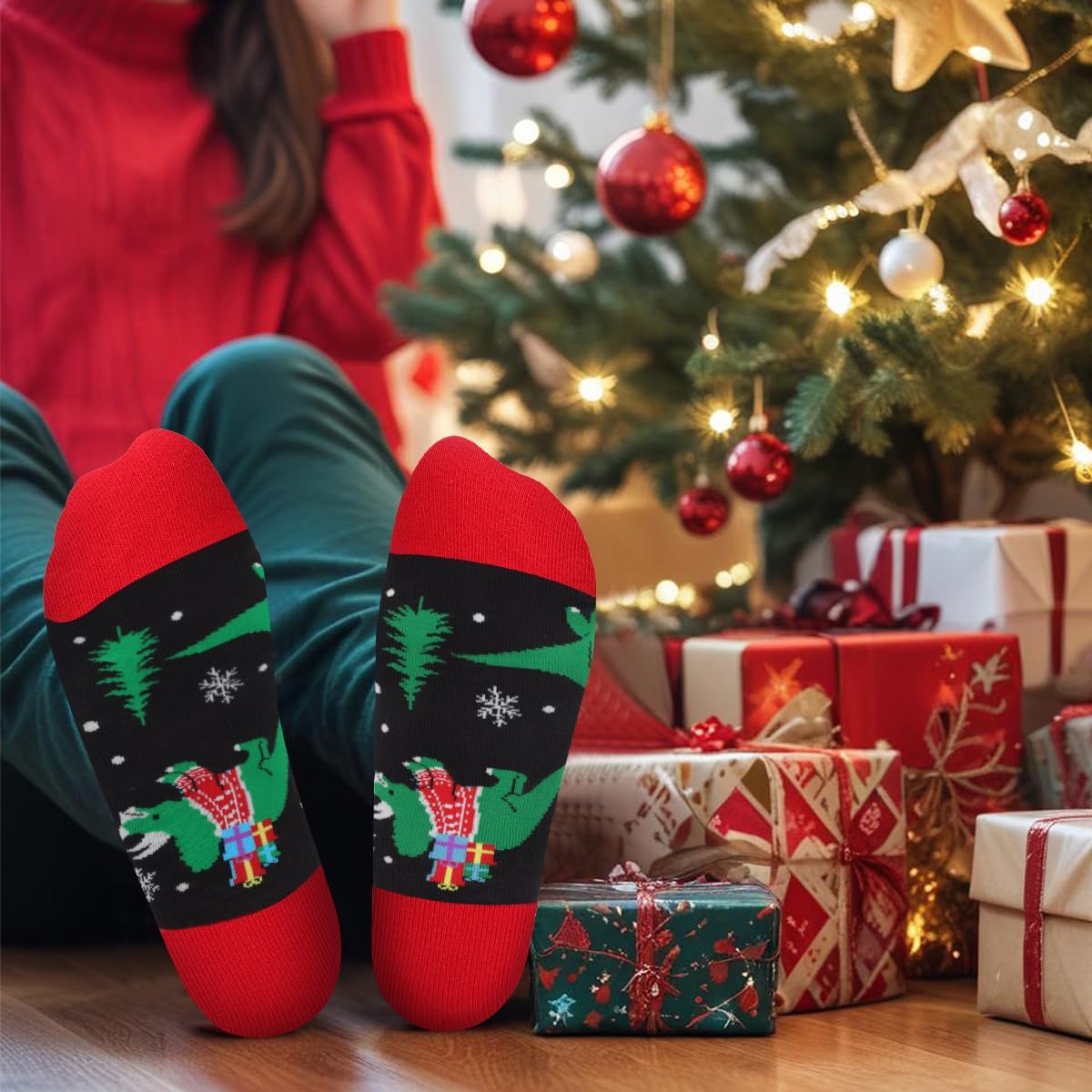 Funny Christmas Socks for Men Women Teens Boys - Novelty Funky Socks - Fun Xmas Gifts Ideas Stocking Stuffers - Image 5