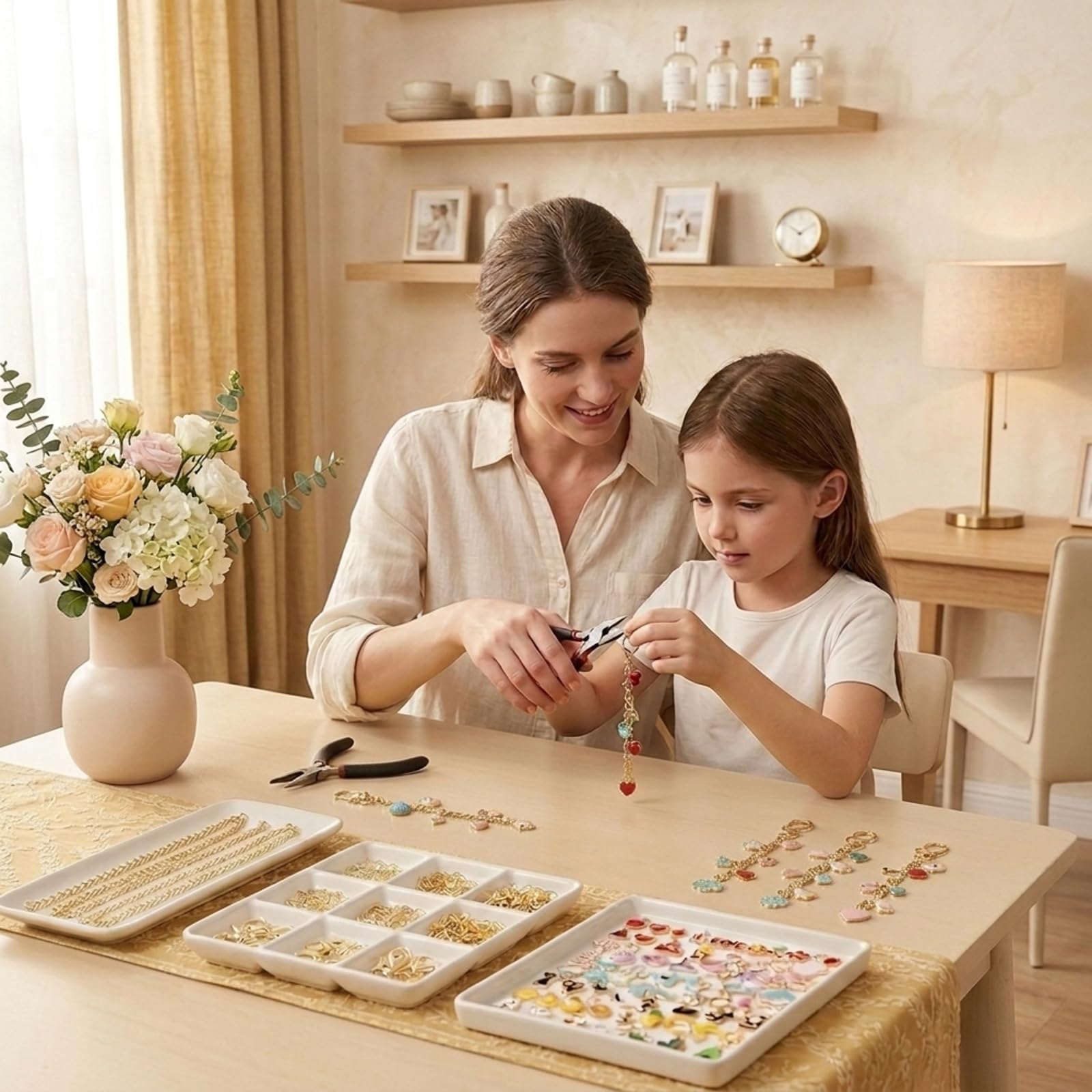 Tarqite 428 Stück Schlüsselanhänger Bastelset, Schlüsselanhänger Selber Machen, Charms Anhänger Set, DIY Keychain Set für Taschenanhänger, Schlüsselanhänger und Geschenke
