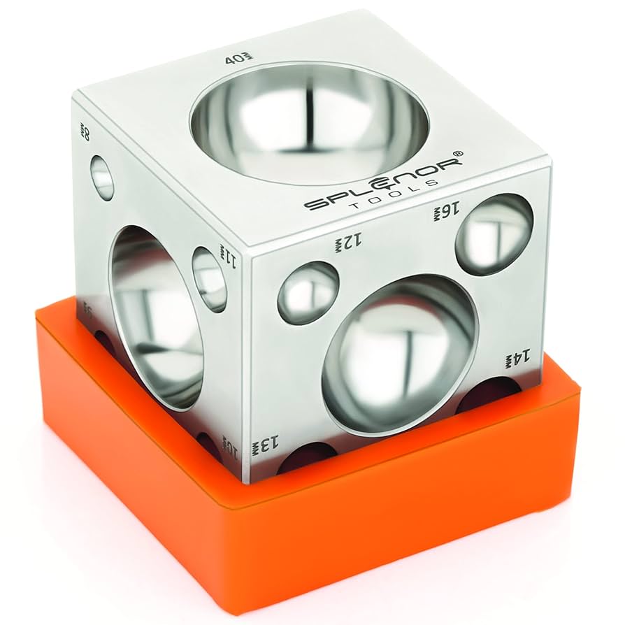 ダッピングブロック ジュエリー製作用 Beadsmith ゴム製ダッピングブロック 4 x 1インチ ジュエラーズ