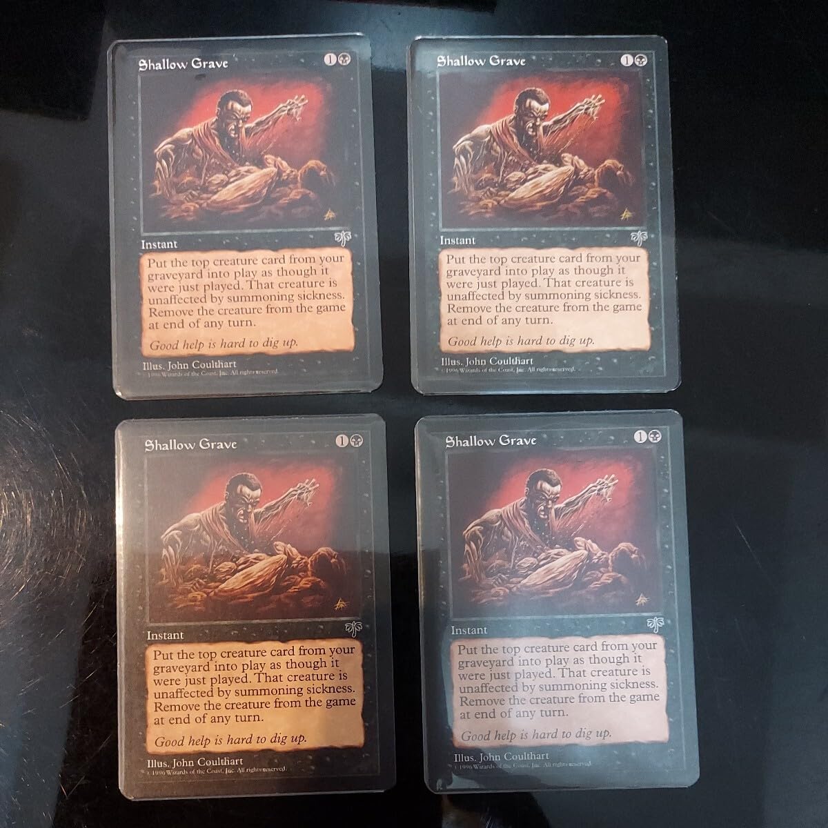 Amazon.co.jp: MTG 英語 shallow Grave 浅すぎる墓穴 4枚セット : おもちゃ