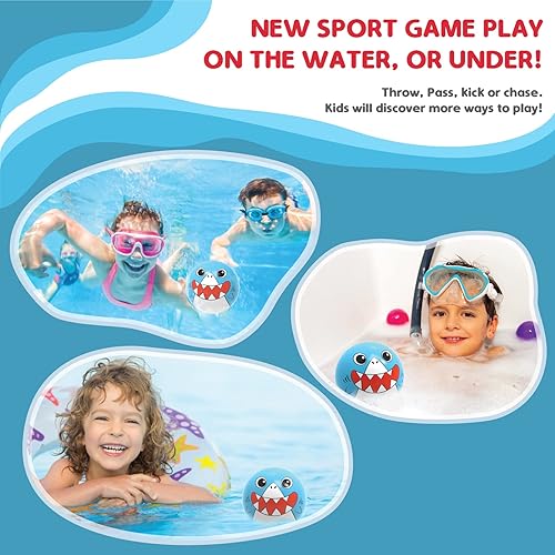 Miniatura 3 de Juguetes de piscina con bola de tiburón de 6 pulgadas los mejores juguetes de piscina se llenan con aire agua - Bola subacuática - Juguete divertido