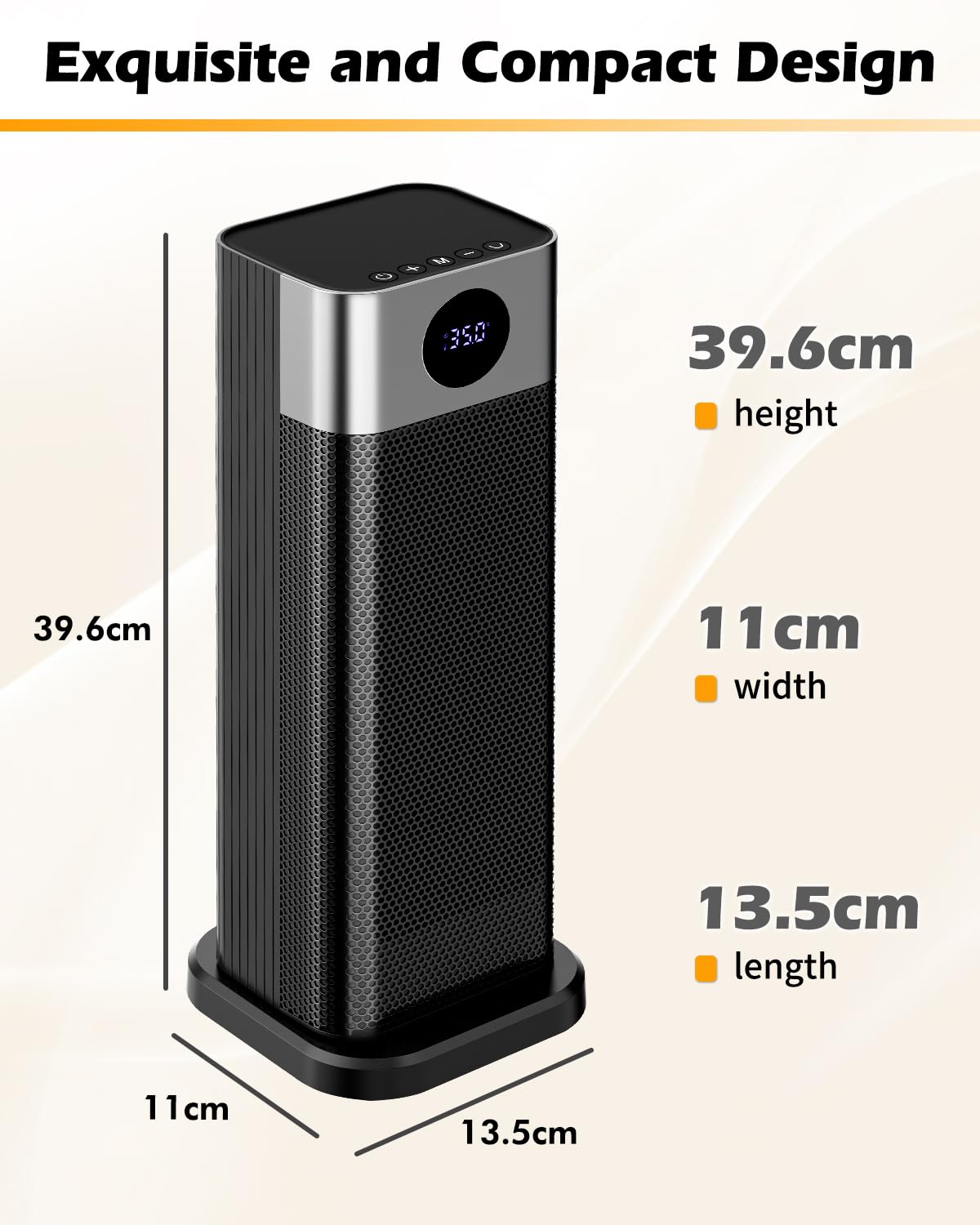 Sendowtek Calefactor Bajo Consumo 2000W, Space Heater con Control Remoto, Temporizador de 12H, Oscilación de 70°, Termostato, Calentador Eléctrico Portátil para Interiores Oficina Dormitorio